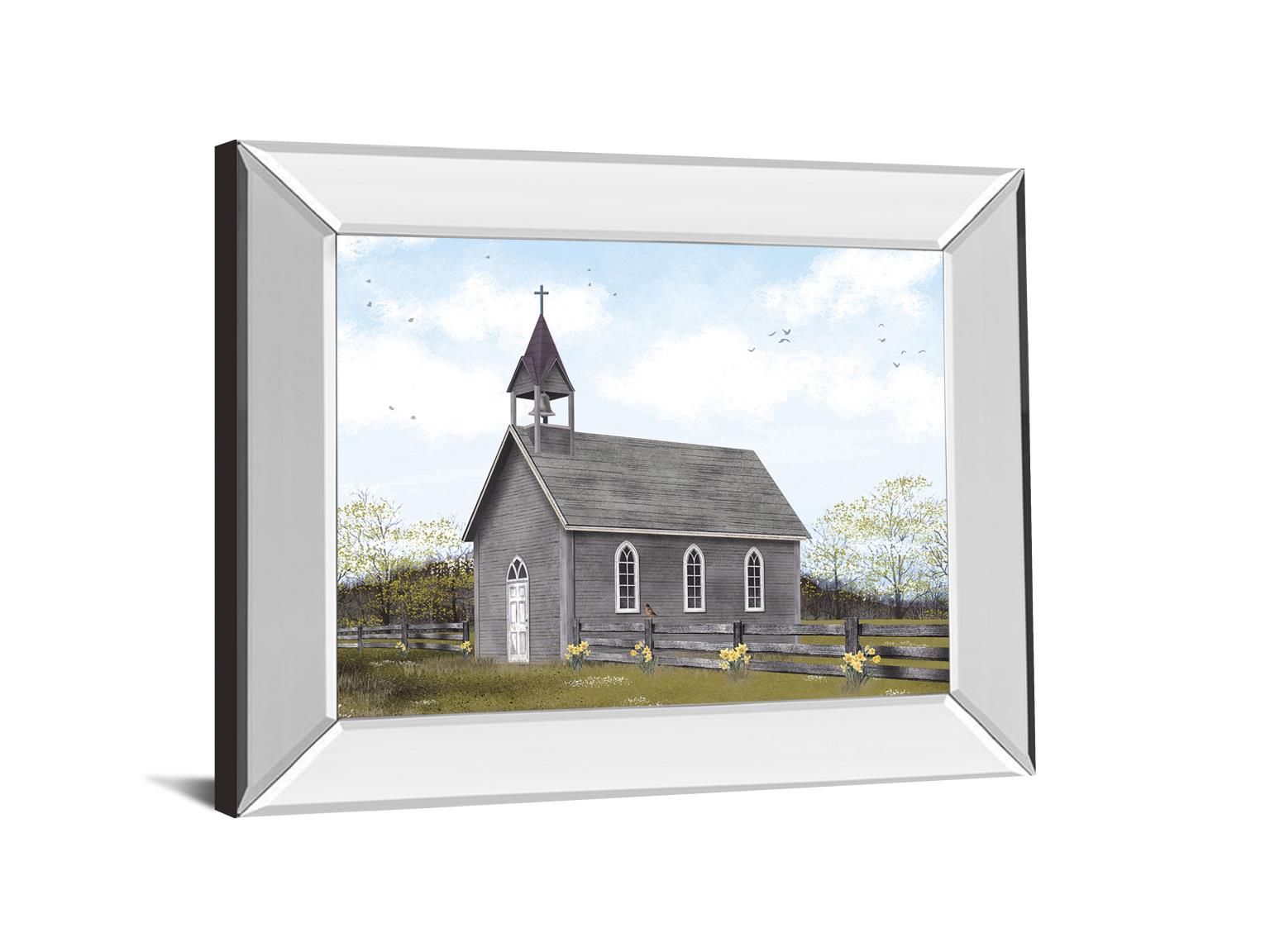 Mirrored Frame He Is Risen By Billy Jacobs 22X26 Mirror Frame Print