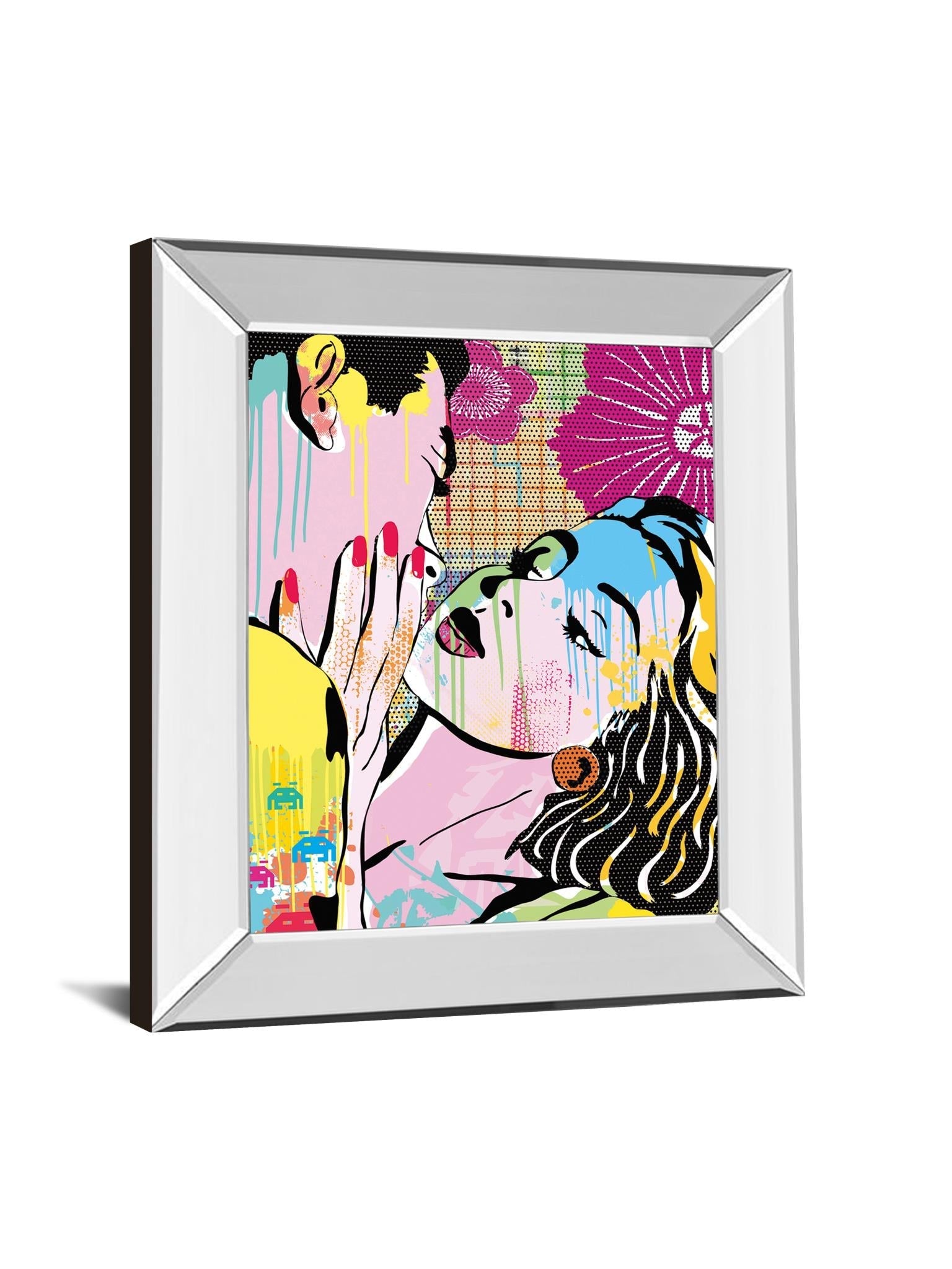 Mirrored Frame Midnight Kiss By Tom Frazier 22X26 Mirror Frame Print