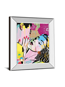 Mirrored Frame Midnight Kiss By Tom Frazier 22X26 Mirror Frame Print