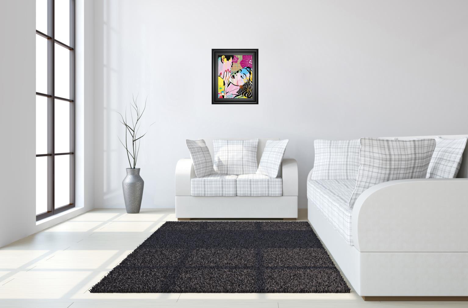 Midnight Kiss By Tom Frazier 22X26 Framed Print