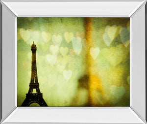 Mirrored Frame Wishful Hearts Ii By Irene Suchucki 22X26 Mirror Frame Print