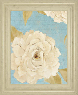 Scripted Poetic Peonies Ii By Lanie Loreth 22X26 Framed Print