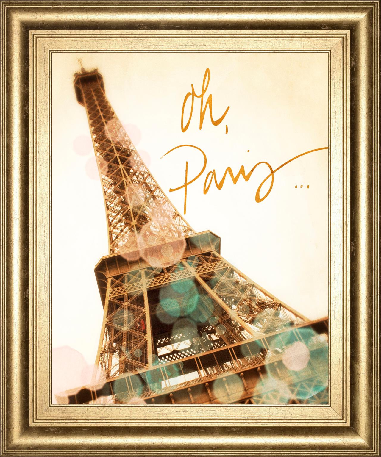 Oh Paris By Emily Navas 22X26 Framed Print