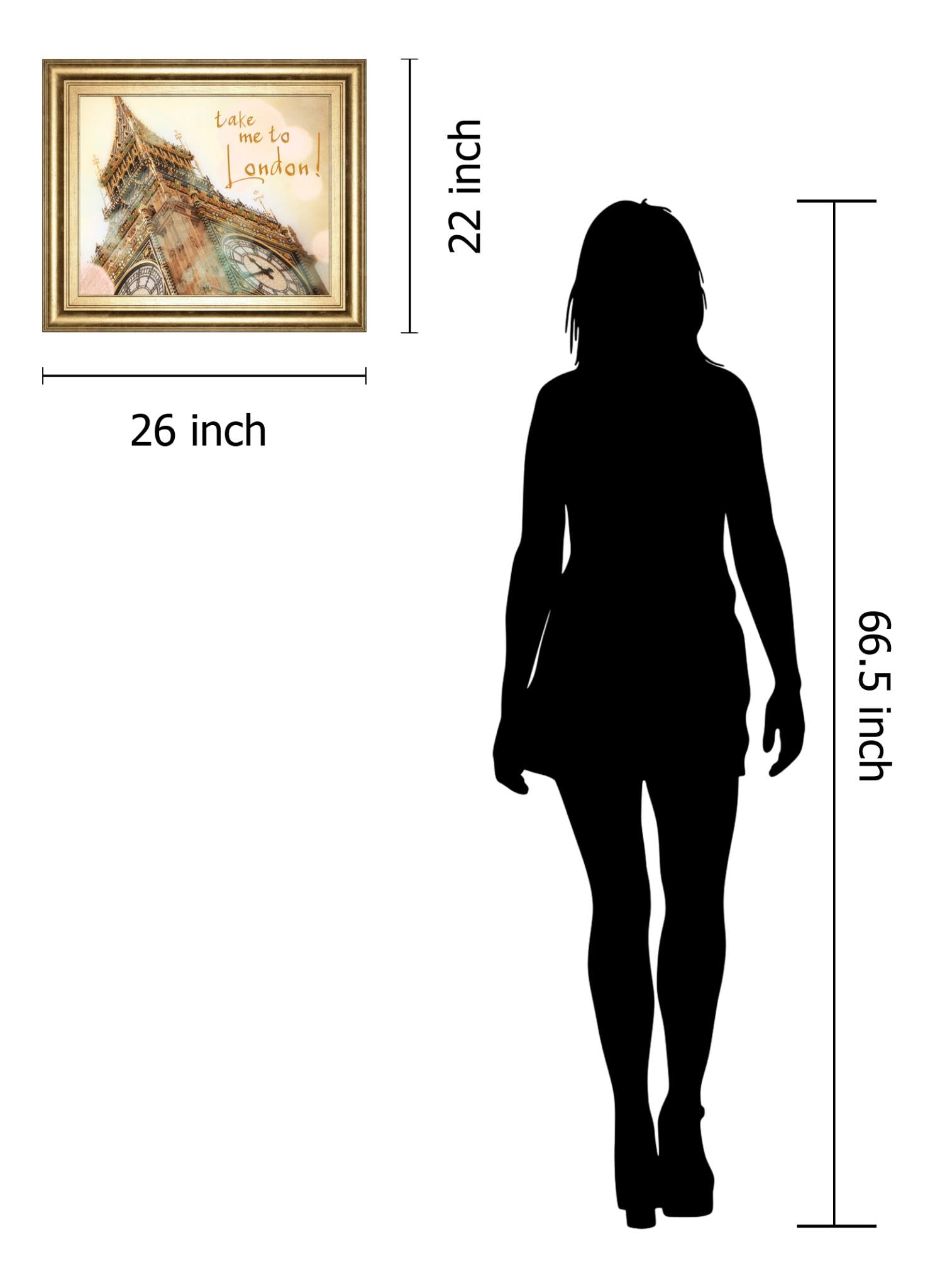 Take Me To London By Emily Navas 22X26 Framed Print