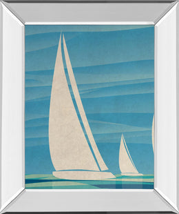 Mirrored Frame Water Journey I By Dan Meneely 22X26 Mirror Frame Print