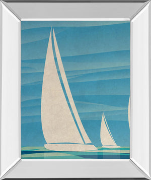 Mirrored Frame Water Journey I By Dan Meneely 22X26 Mirror Frame Print