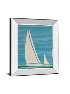 Mirrored Frame Water Journey I By Dan Meneely 22X26 Mirror Frame Print