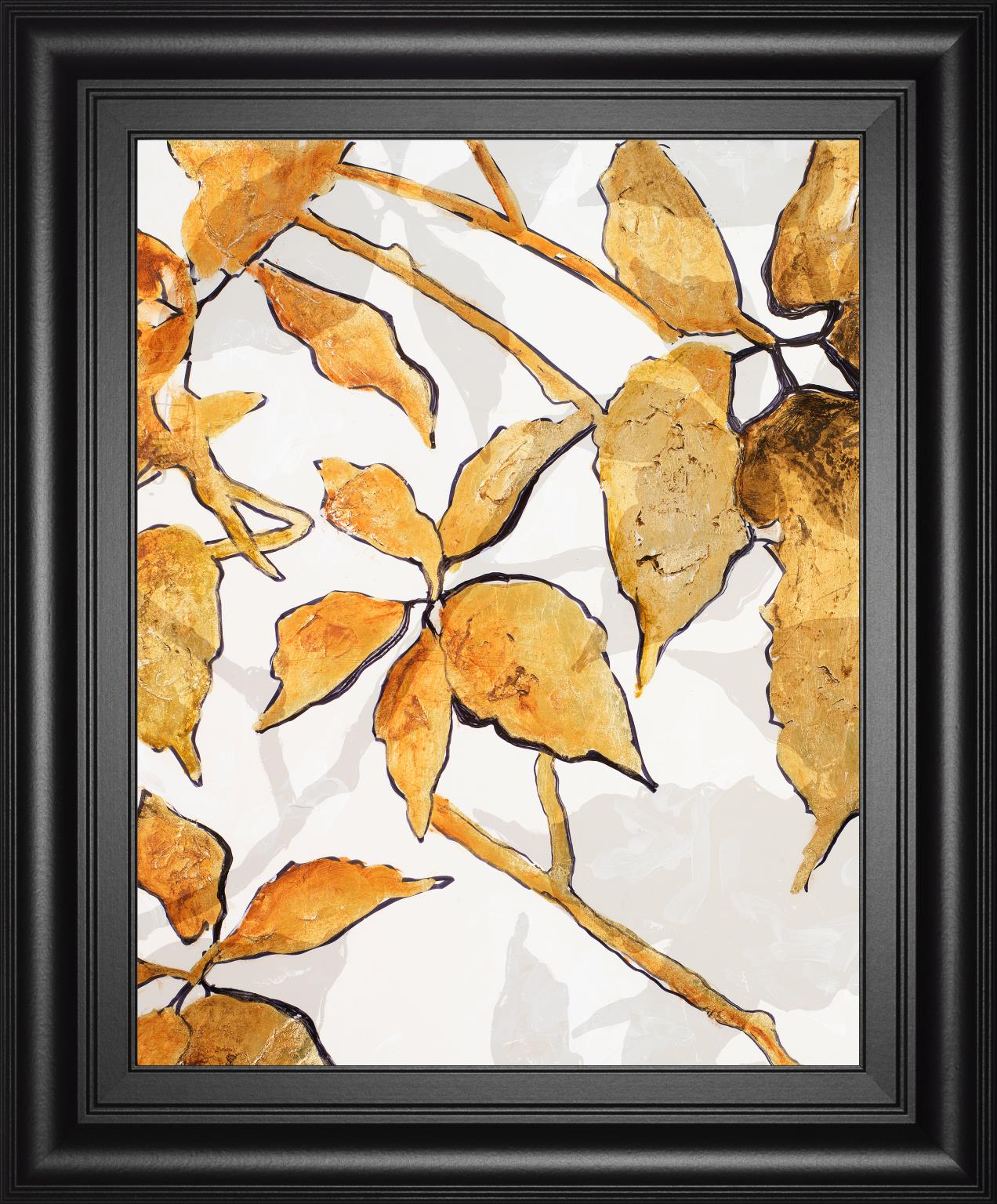 Gold Shadows I By Patricia Pinto 22X26 Framed Print