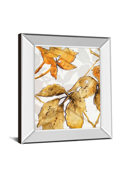 Mirrored Frame Gold Shadows Ii By Patricia Pinto 22X26 Mirror Frame Print