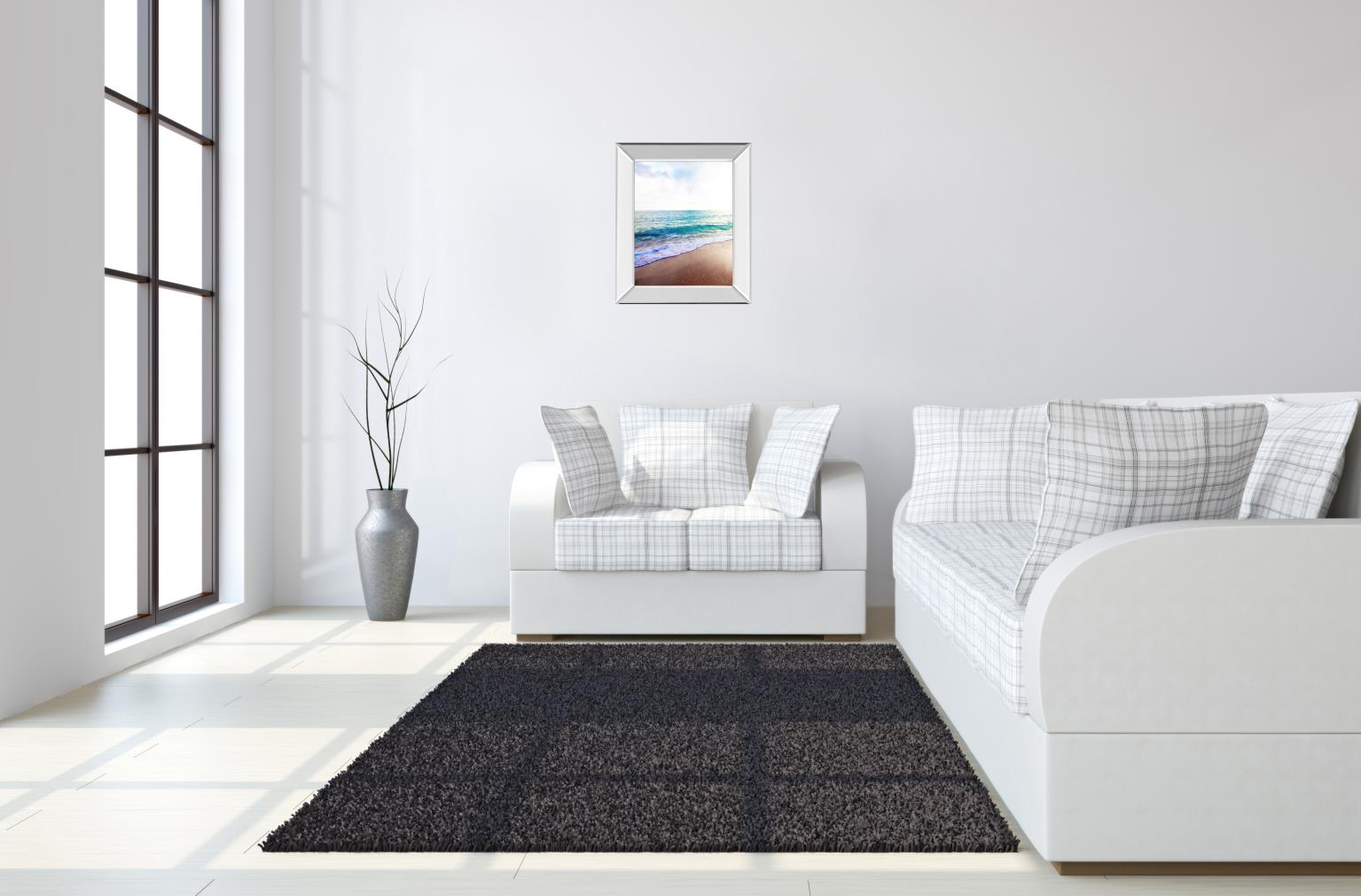 Mirrored Frame Golden Sands Ii By Susan Bryant 22X26 Mirror Frame Print