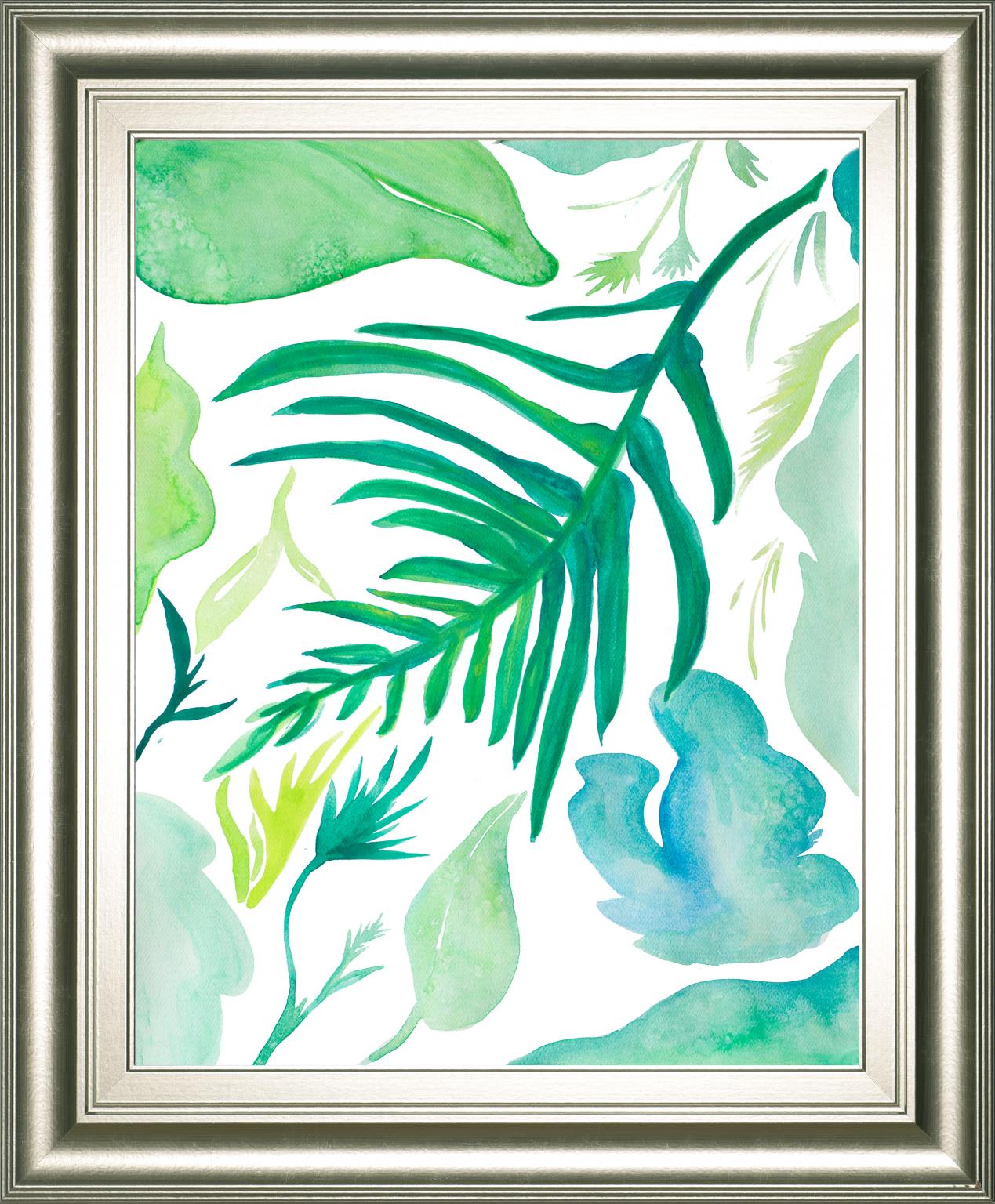 Green Water Leaves I By Kat Papa 22X26 Framed Print