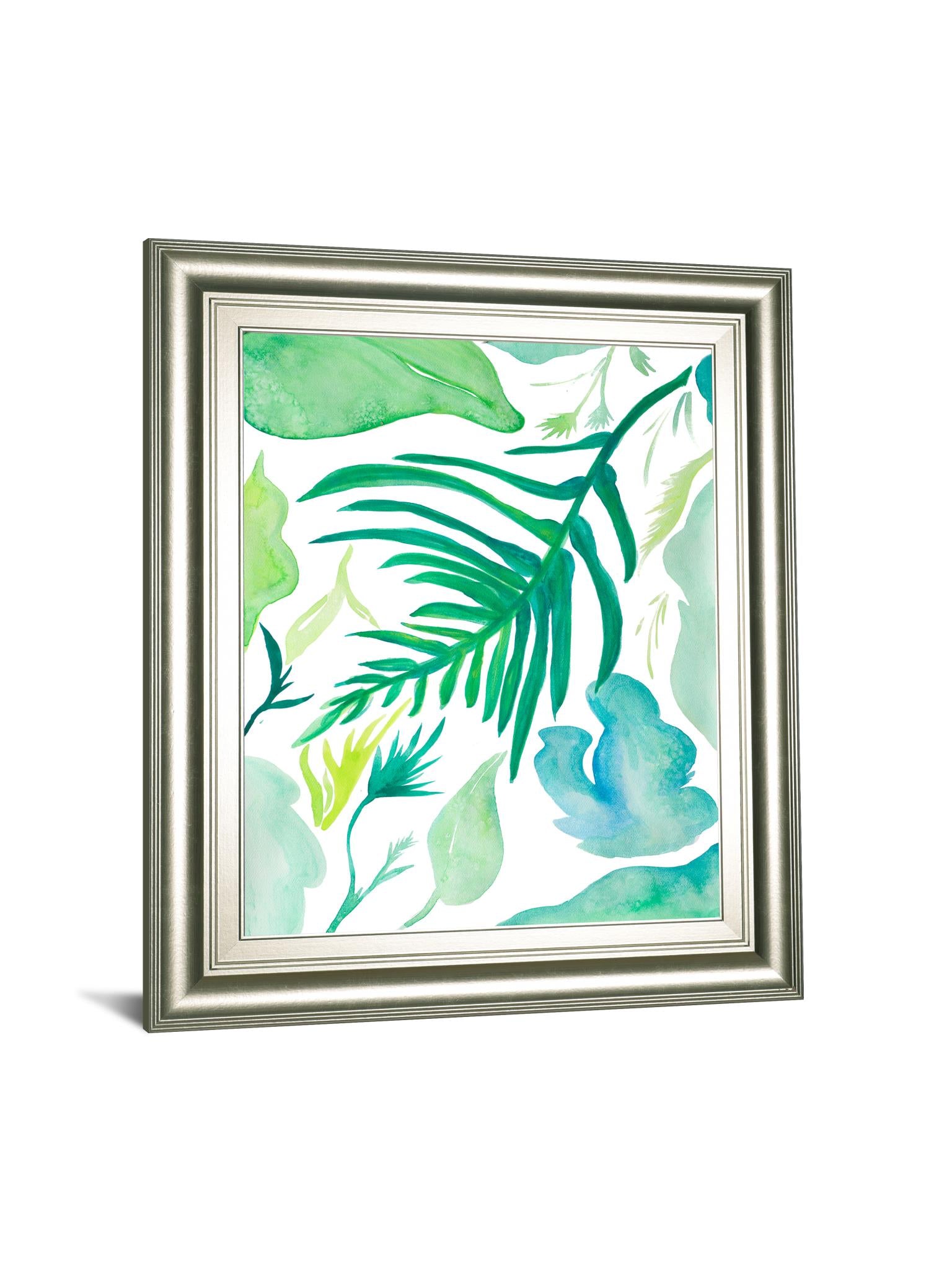 Green Water Leaves I By Kat Papa 22X26 Framed Print