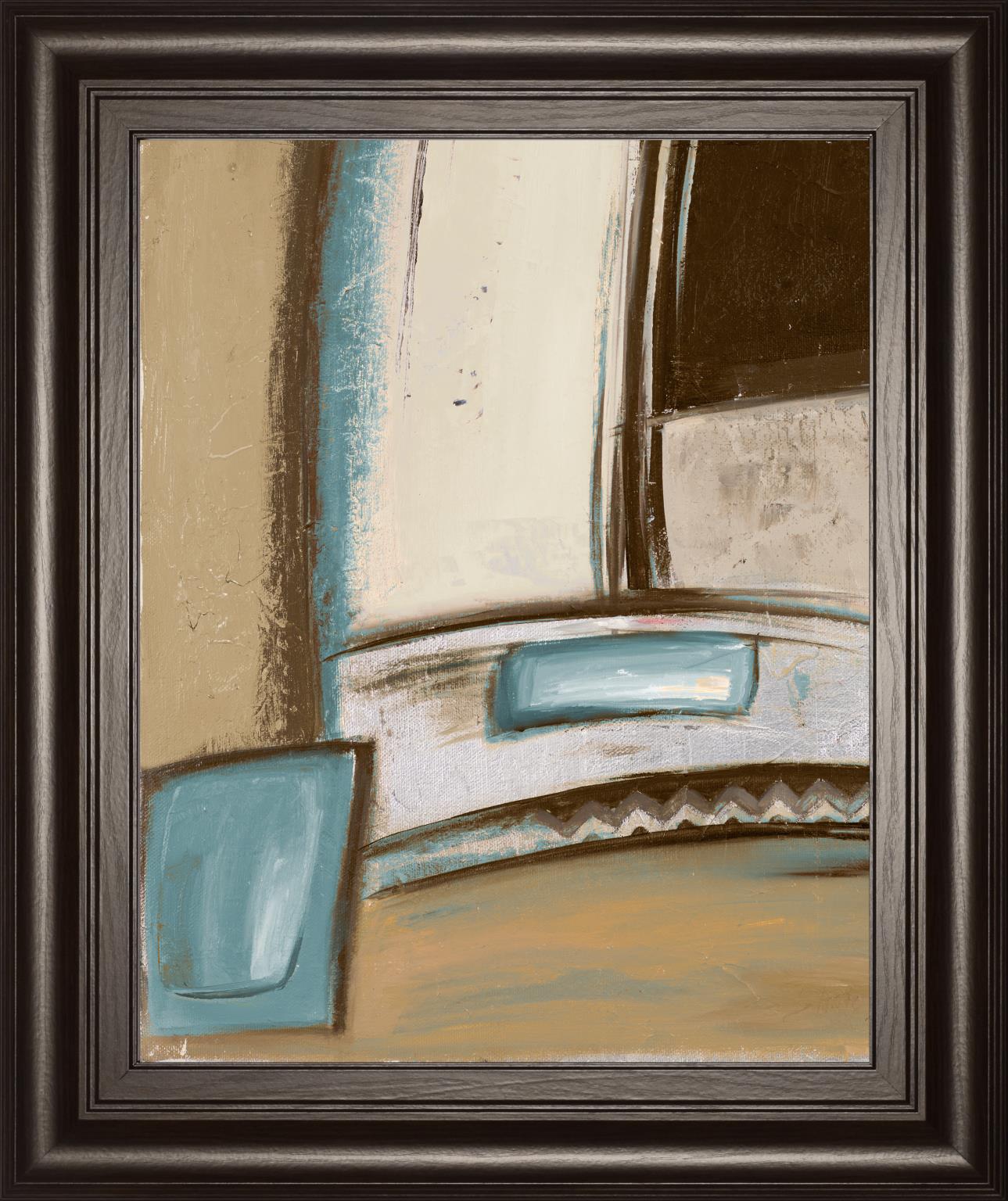 Time Flies On Blue I  By Patricia Pinto 22X26 Framed Print