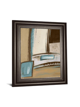 Time Flies On Blue I  By Patricia Pinto 22X26 Framed Print