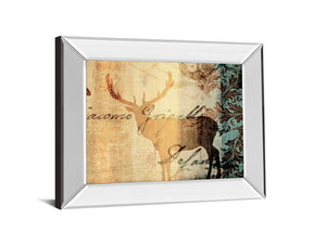 Mirrored Frame Letter Ii By Leal, F. 22X26 Mirror Frame Print