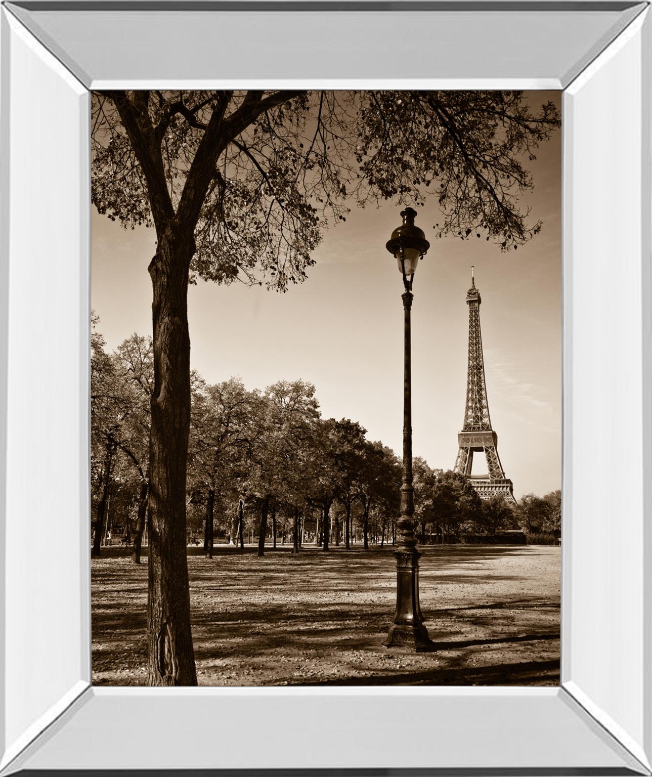 Mirrored Frame An Afternoon Stroll-Pari By Maihara, J. 22X26 Mirror Frame Print