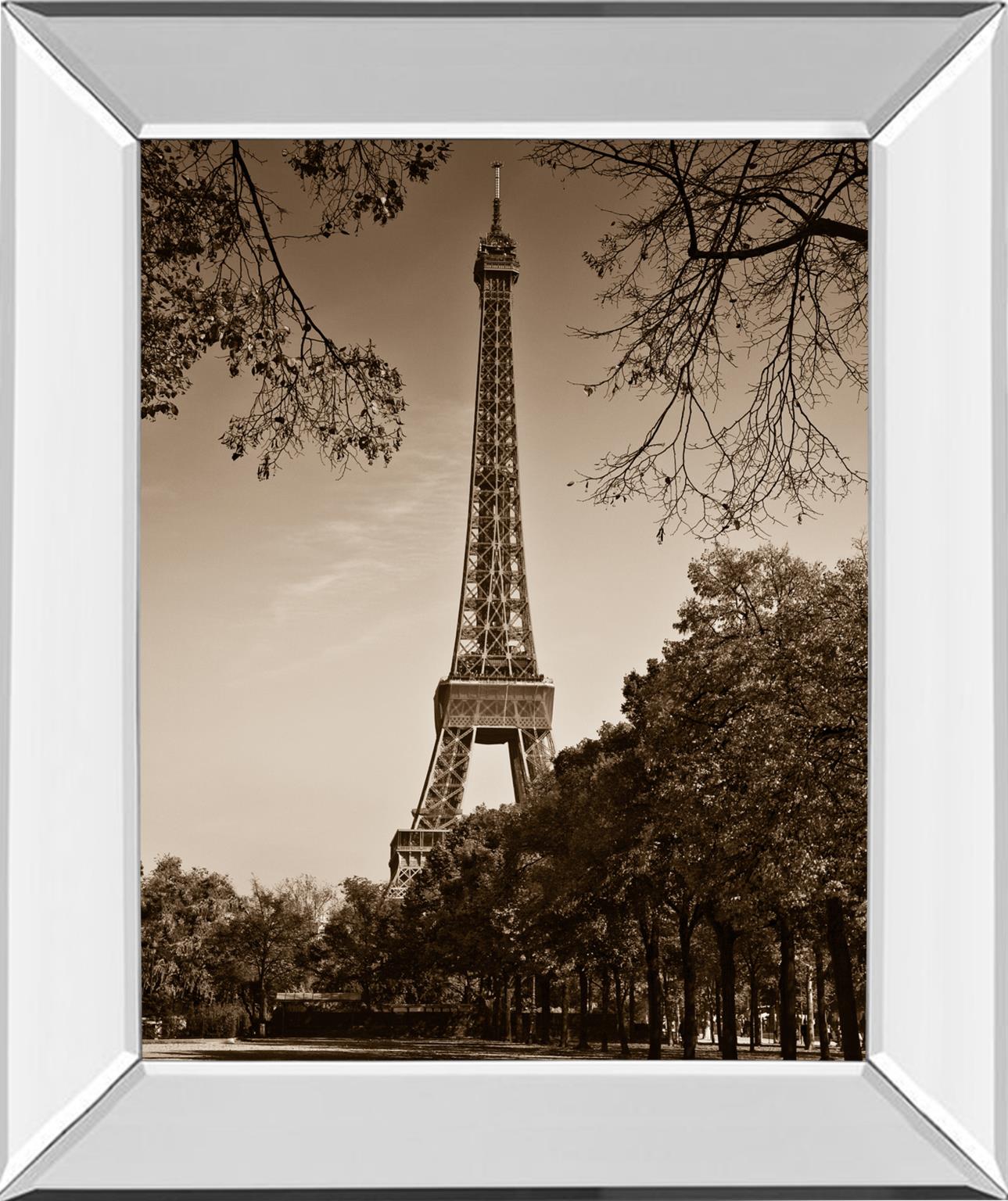 Mirrored Frame An Afternoon Stroll-Pari By Maihara, J. 22X26 Mirror Frame Print