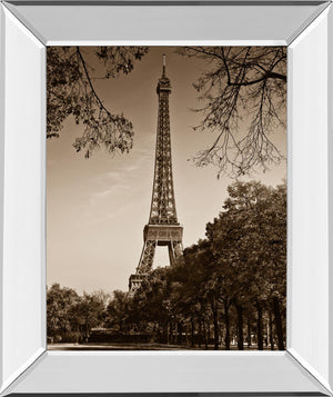 Mirrored Frame An Afternoon Stroll-Pari By Maihara, J. 22X26 Mirror Frame Print