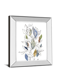 Mirrored Frame Spring Leaves Ii By Meyers, R. 22X26 Mirror Frame Print