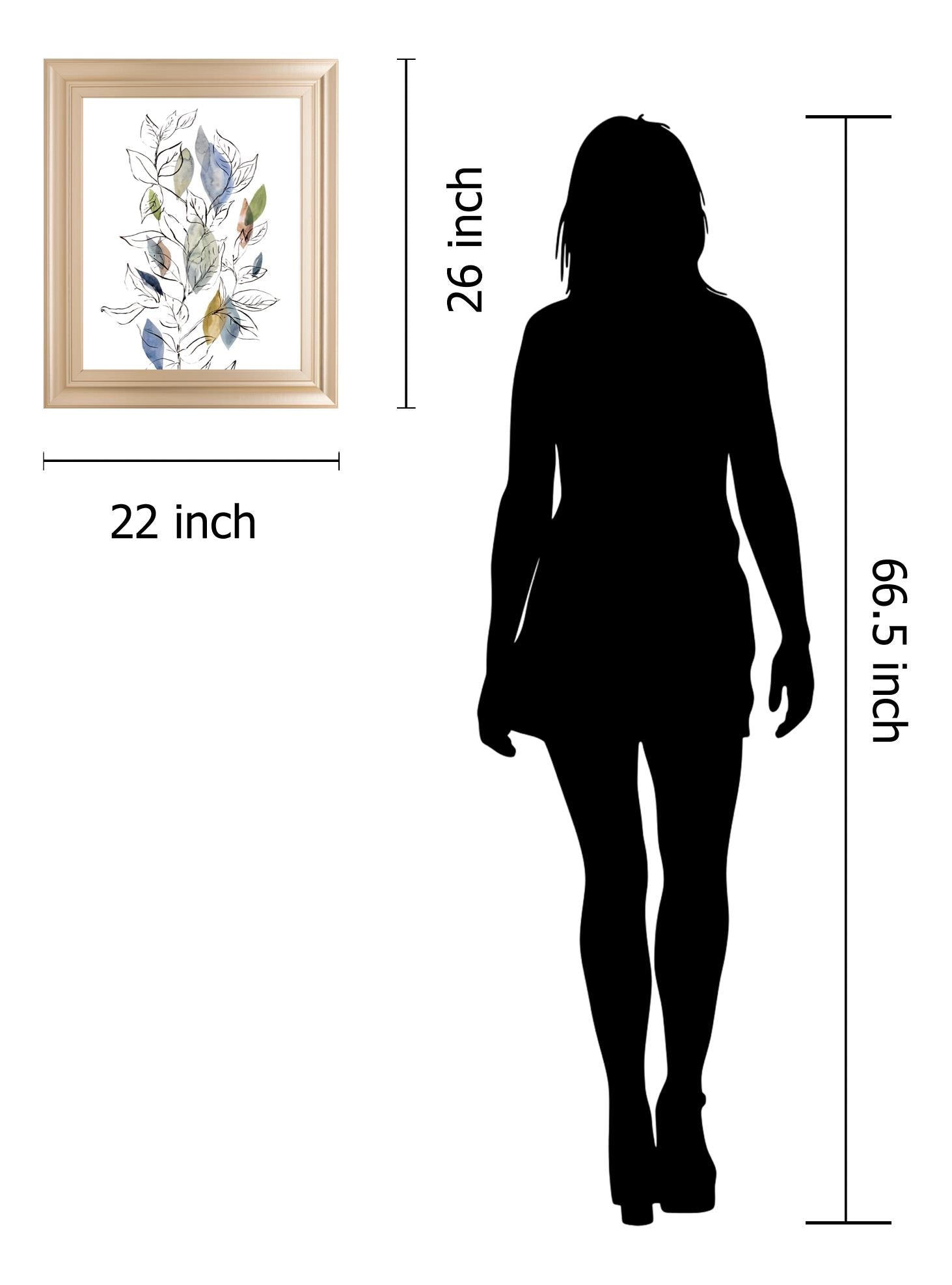 Spring Leaves Ii By Meyers, R. 22X26 Framed Print