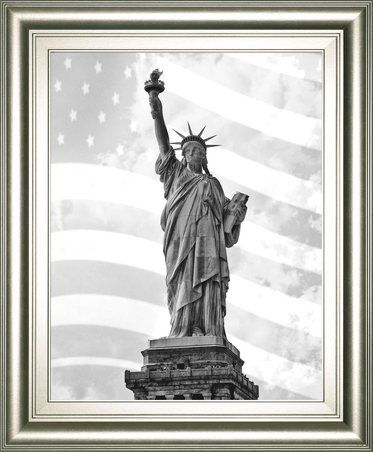 Liberty Flag By Roffman, R. 22X26 Framed Print
