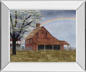 Mirrored Frame His Promise By Billy Jacobs 22X26 Mirror Frame Print