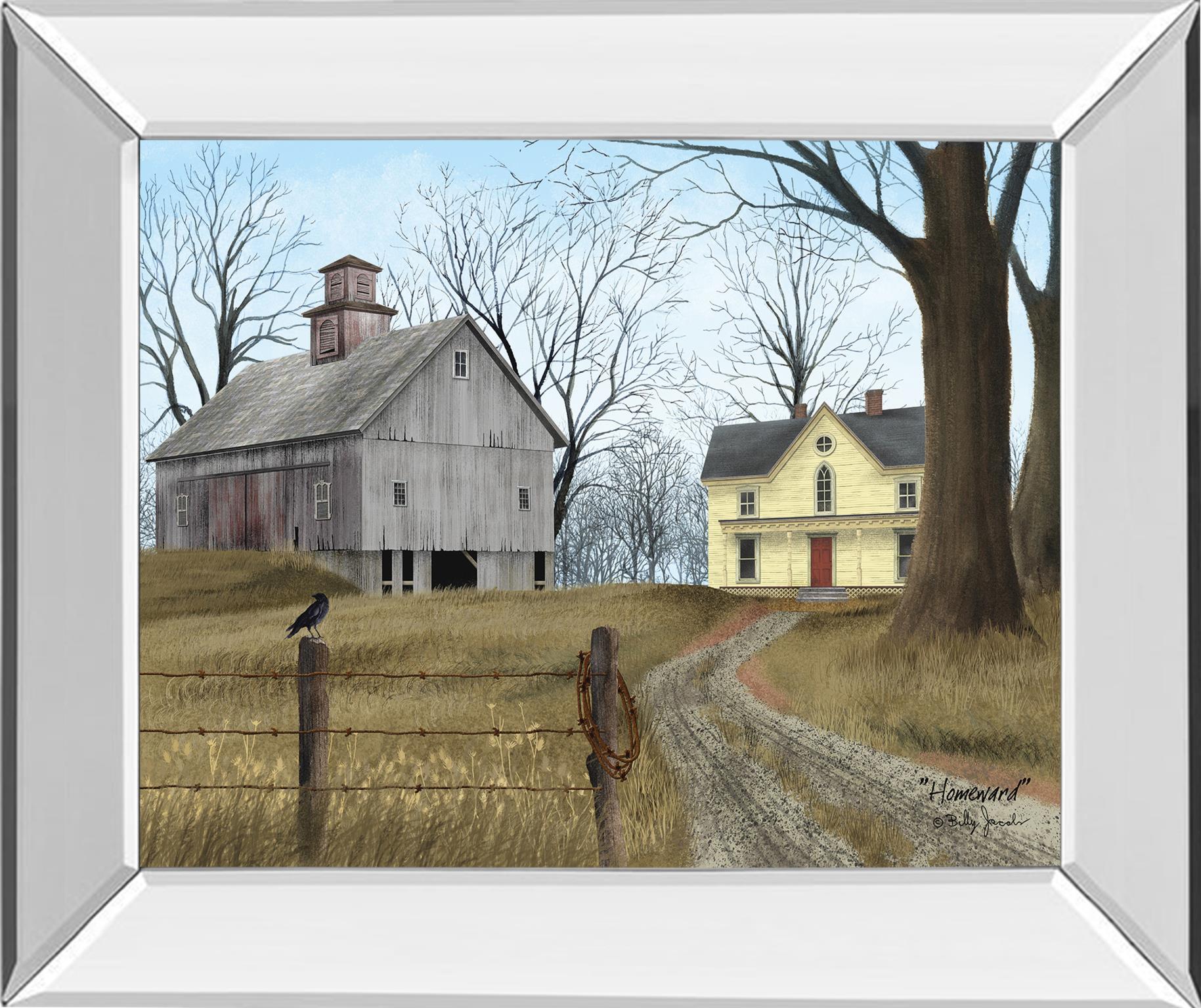 Mirrored Frame Homeward By Billy Jacobs 22X26 Mirror Frame Print
