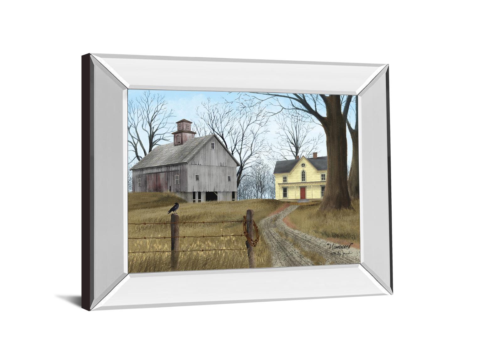 Mirrored Frame Homeward By Billy Jacobs 22X26 Mirror Frame Print