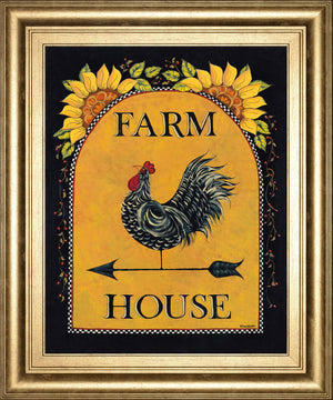 Sunny Farmhouse By Lisa Hillker 22X26 Framed Print