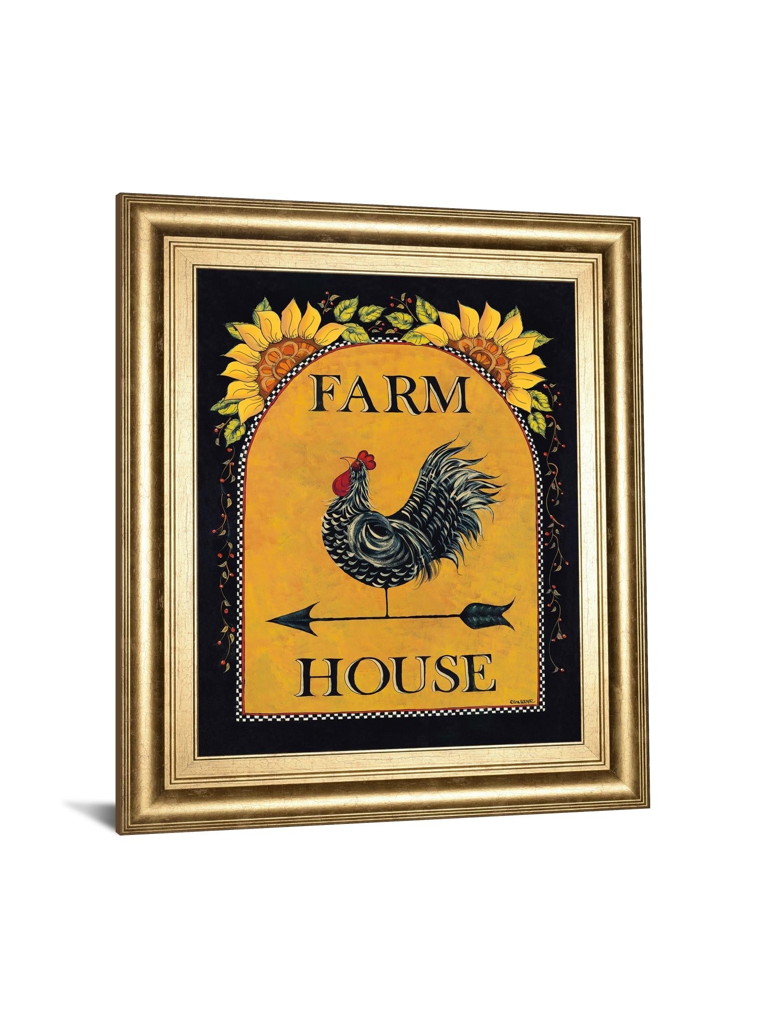 Sunny Farmhouse By Lisa Hillker 22X26 Framed Print