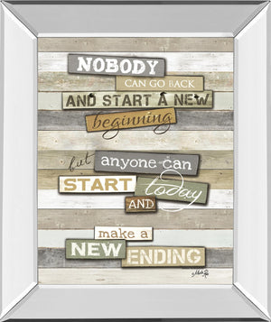 Mirrored Frame New Ending By Marla Rae 22X26 Mirror Frame Print
