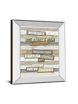 Mirrored Frame New Ending By Marla Rae 22X26 Mirror Frame Print