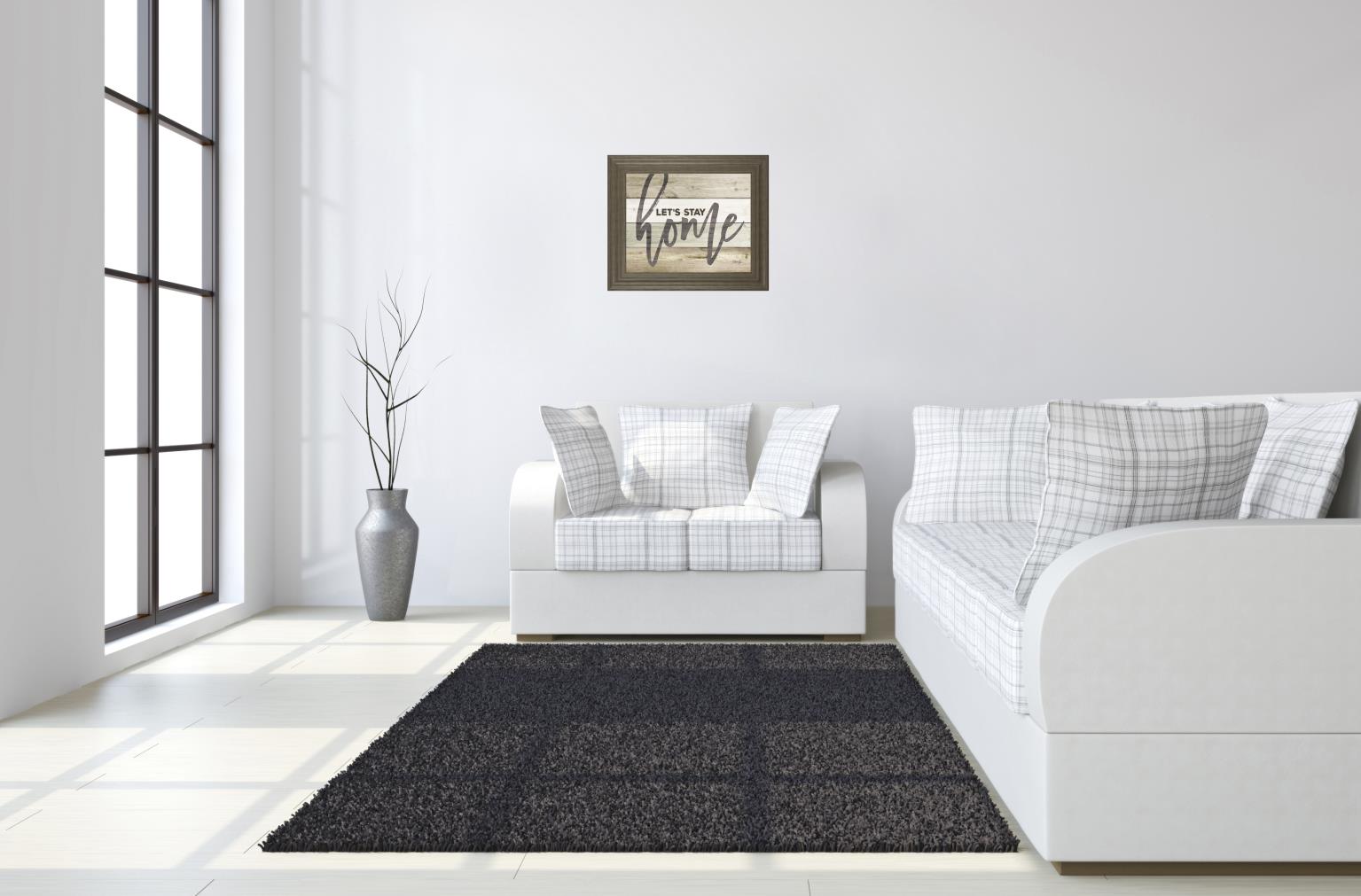 Let'S Stay Home By Marla Rae 22X26 Framed Print