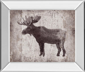 Mirrored Frame Wildnessiv-Timber By Sandra Jacobs 22X26 Mirror Frame Print