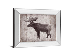 Mirrored Frame Wildnessiv-Timber By Sandra Jacobs 22X26 Mirror Frame Print