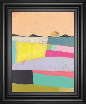 Live Coloufully-Applique By Joelle Wehkamp 22X26 Framed Print