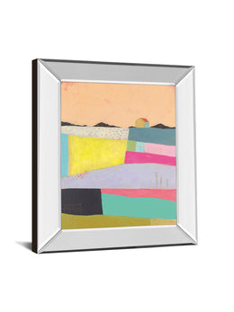 Mirrored Frame Live Coloufully-Applique By Joelle Wehkamp 22X26 Mirror Frame Print
