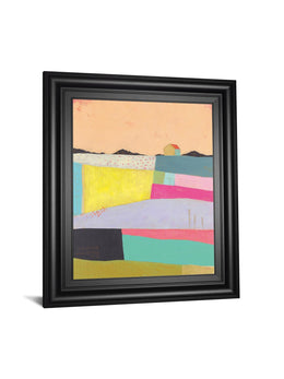 Live Coloufully-Applique By Joelle Wehkamp 22X26 Framed Print