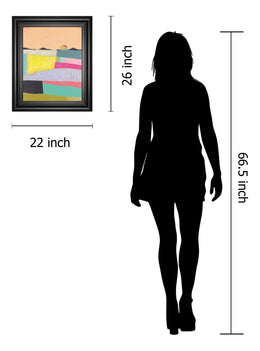 Live Coloufully-Applique By Joelle Wehkamp 22X26 Framed Print