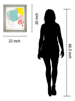 Dots  And Colours-Mattie By Joelle Wehkamp 22X26 Framed Print