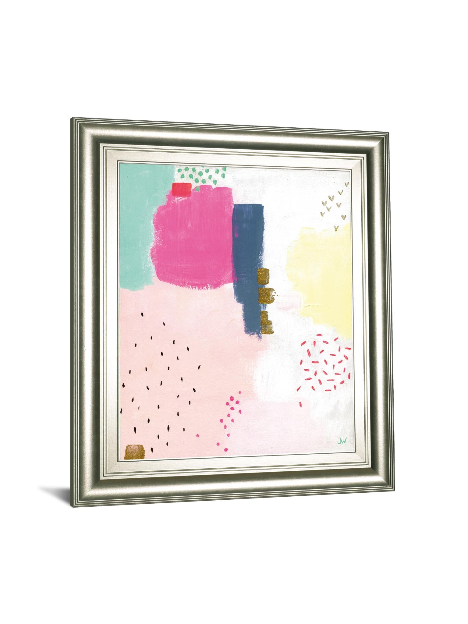 Dots  And Colours-Speckle By Joelle Wehkamp 22X26 Framed Print