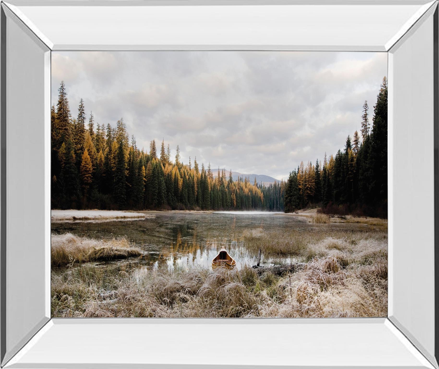 Mirrored Frame Reflecting Nature By Andrew Geiger 22X26 Mirror Frame Print