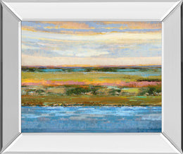 Mirrored Frame Flatland Contemplation By Mark Chandon 22X26 Mirror Frame Print