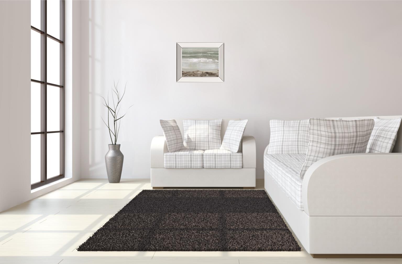 Grey Dawn By Caroline Gold 22X26 Mirror Frame Print