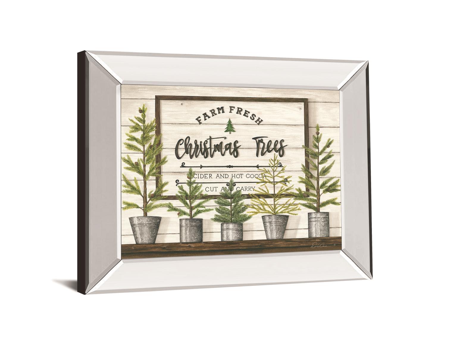 Farm Fresh Christmas Trees By Diane Weaver 22X26 Mirror Frame Print