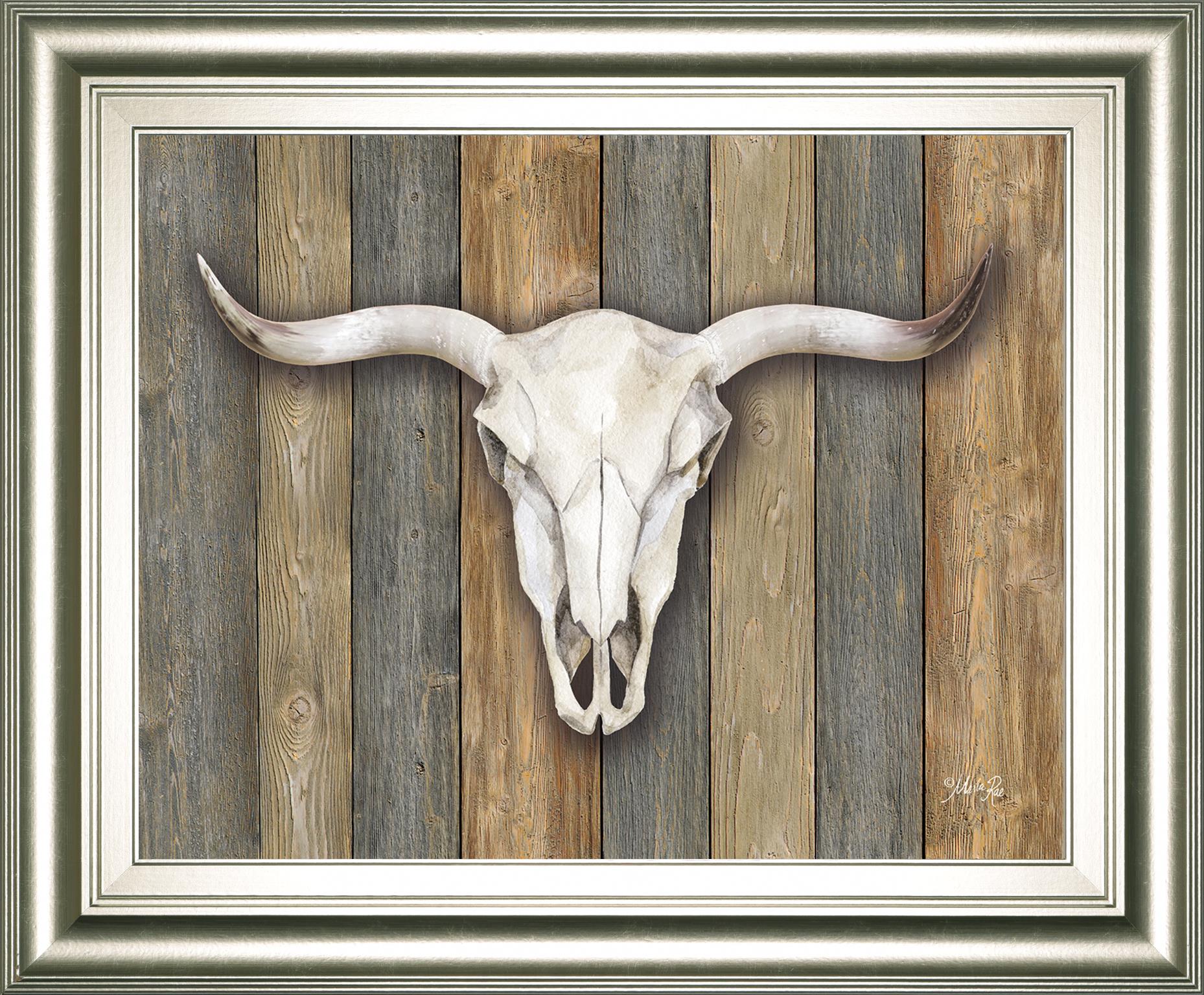 Cow Skull Ii By Marla Rae 22X26 Framed Print