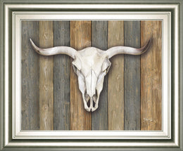Cow Skull Ii By Marla Rae 22X26 Framed Print