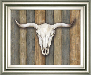 Cow Skull Ii By Marla Rae 22X26 Framed Print