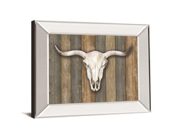 Cow Skull Ii By Marla Rae 22X26 Mirror Frame Print