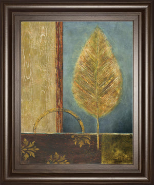 Azure Leaf By Viola Lee 22X26 Framed Print